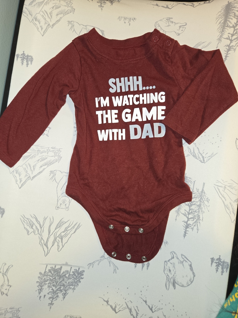 Garanimals Toddler Onsie in Deep Red